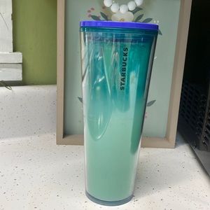 Plastic Starbucks tumbler